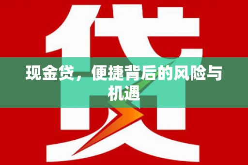 景德镇现金贷，便捷背后的风险与机遇