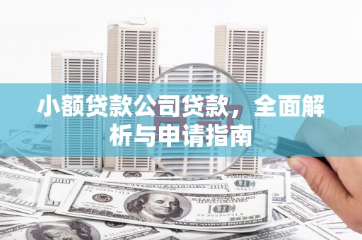 景德镇小额贷款公司贷款，全面解析与申请指南