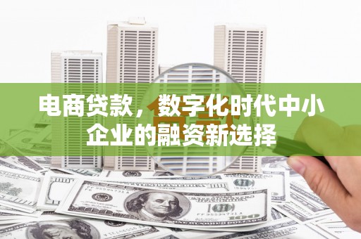景德镇电商贷款，数字化时代中小企业的融资新选择