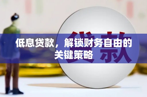 景德镇低息贷款，解锁财务自由的关键策略