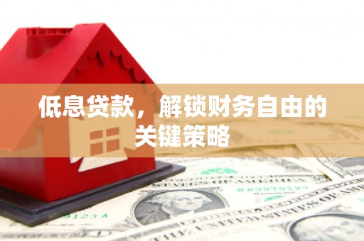 景德镇低息贷款，解锁财务自由的关键策略
