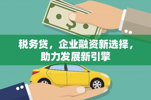 景德镇税务贷，企业融资新选择，助力发展新引擎