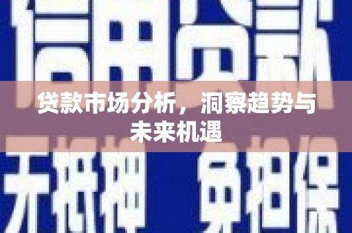 景德镇贷款市场分析，洞察趋势与未来机遇