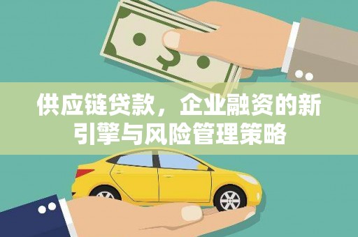 景德镇供应链贷款，企业融资的新引擎与风险管理策略