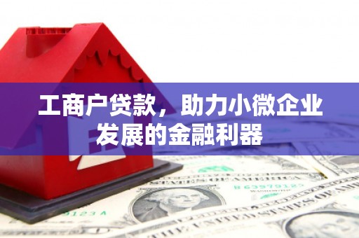 景德镇工商户贷款，助力小微企业发展的金融利器