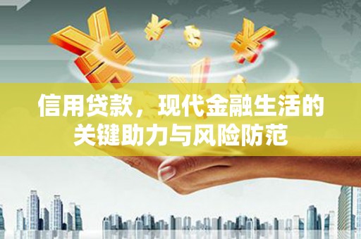 景德镇信用贷款，现代金融生活的关键助力与风险防范