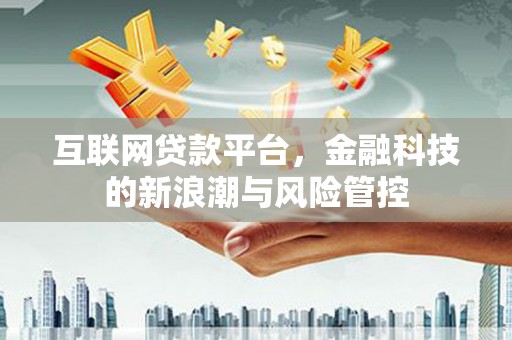 景德镇互联网贷款平台，金融科技的新浪潮与风险管控